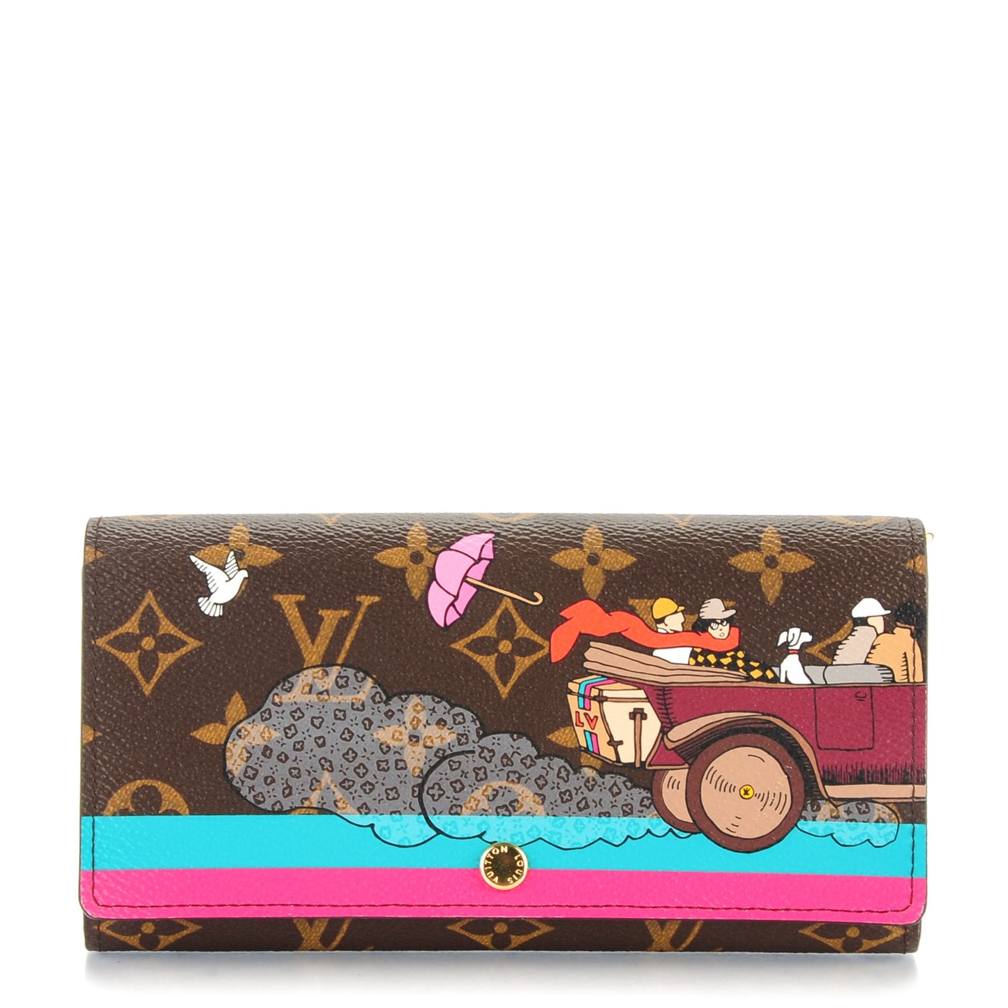 Monogram 2015 Christmas Animation Sarah Wallet Hibiscus