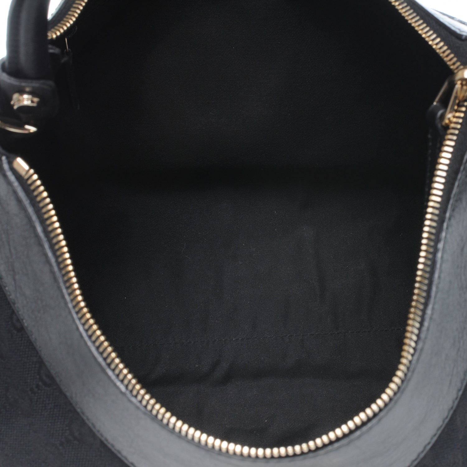 Gucci Monogram D Gold Large Hobo Black 5 of 7