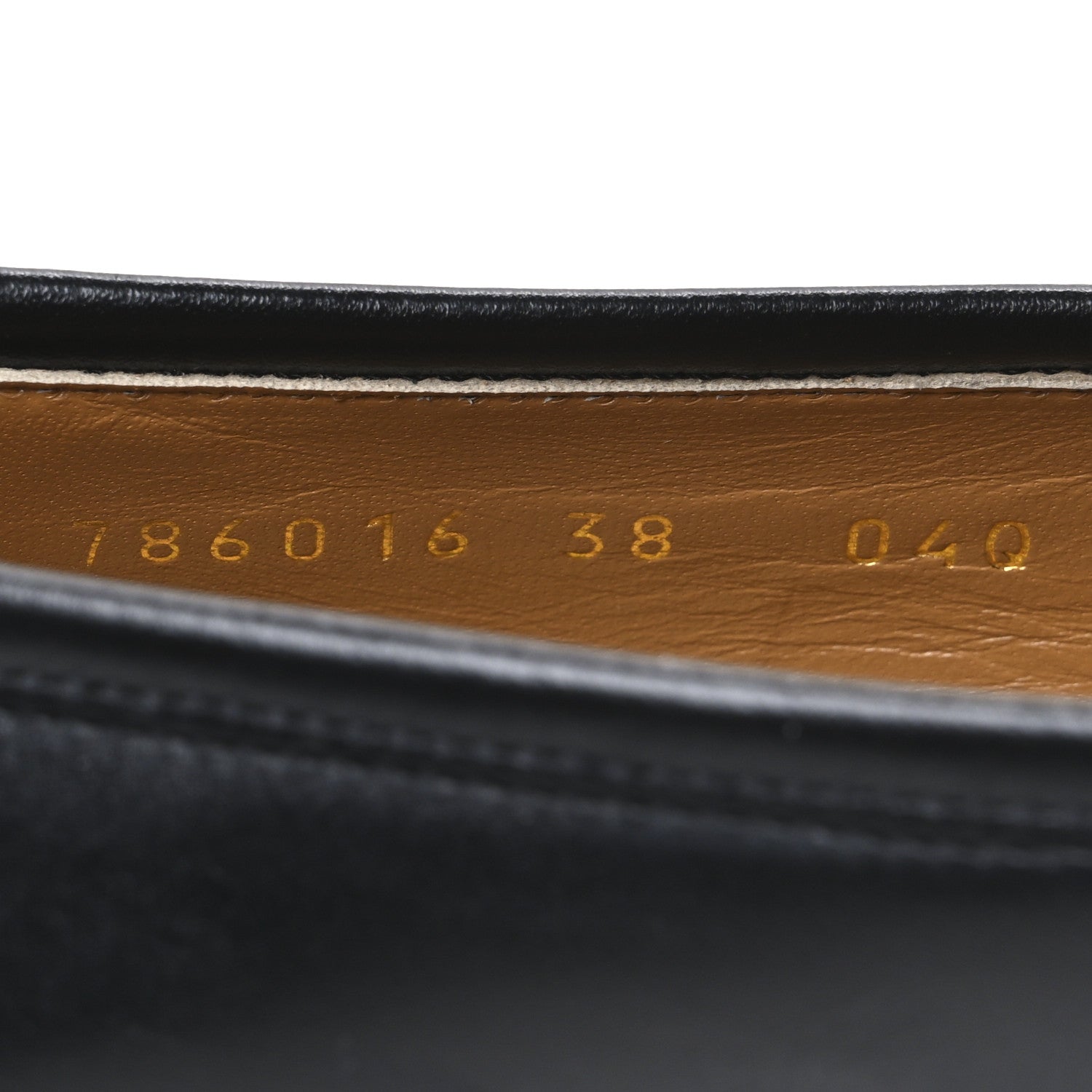 Gucci Calfskin Womens Jordaan Loafers 38 Black 10 of 11