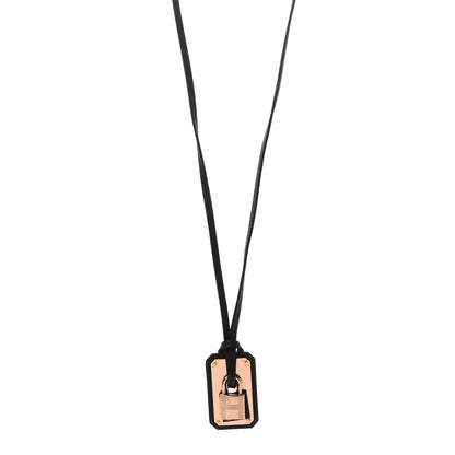 Hermes Swift Large O'Kelly Pendant Necklace Black 1 of 8