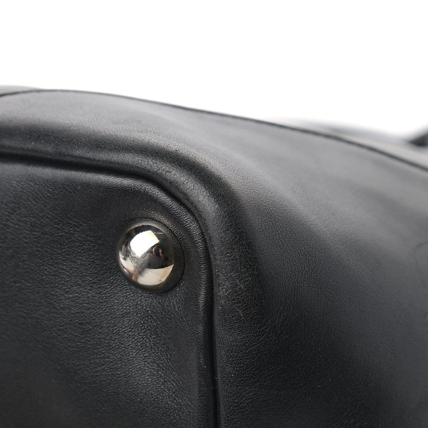 Calfskin Quilted Medium Cambon Tote Black White