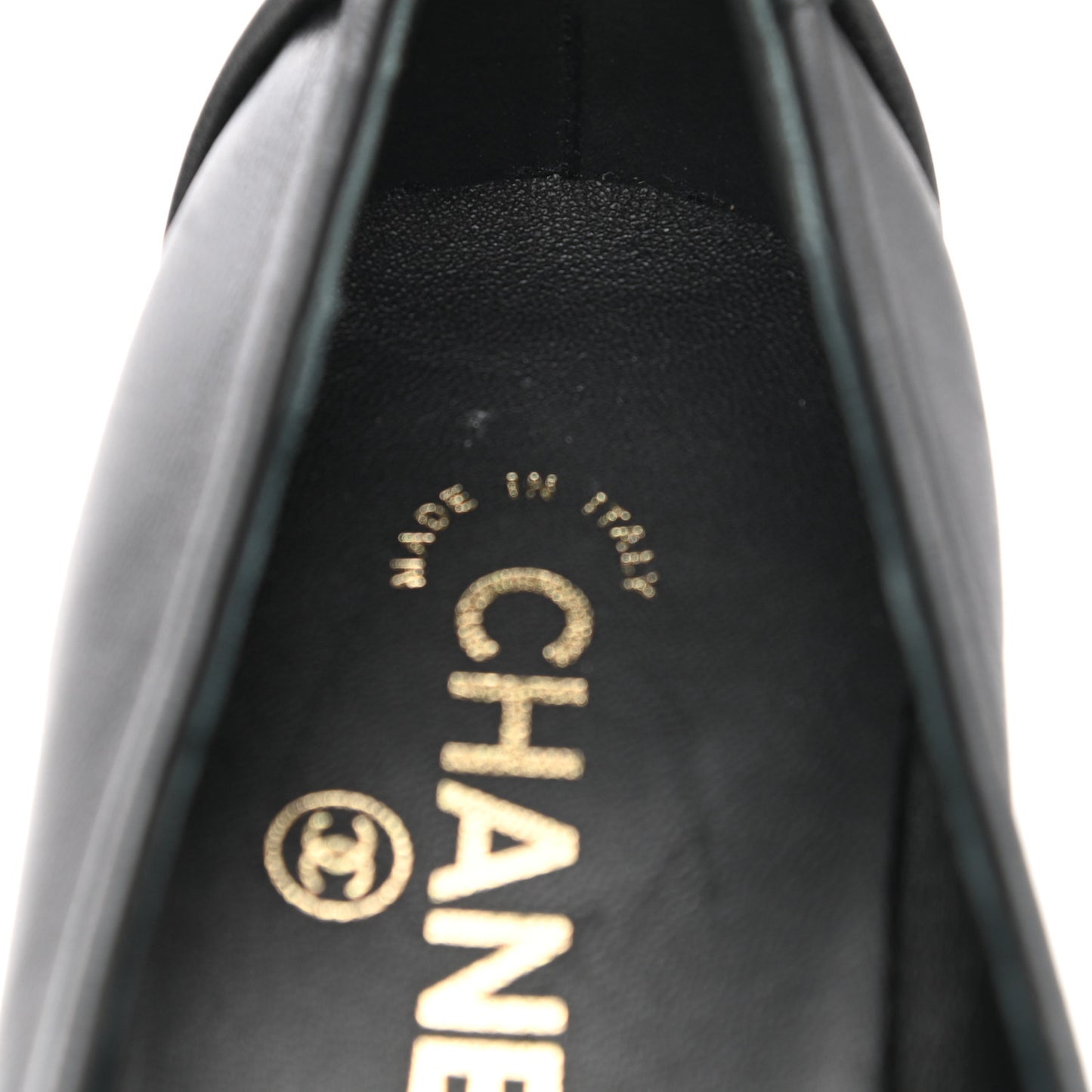 Lambskin Quilted Boy Loafers 36.5 Black