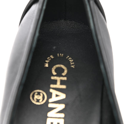 Chanel Lambskin Quilted Boy Loafers 36.5 Black 9 of 11