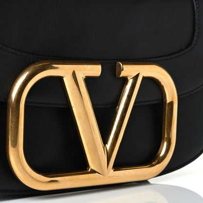 Valentino Garavani Smooth Calfskin Supervee Shoulder Bag Black 5 of 6