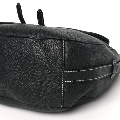 Christian Dior Grained Calfskin Saddle Soft Bag Black 9 of 9