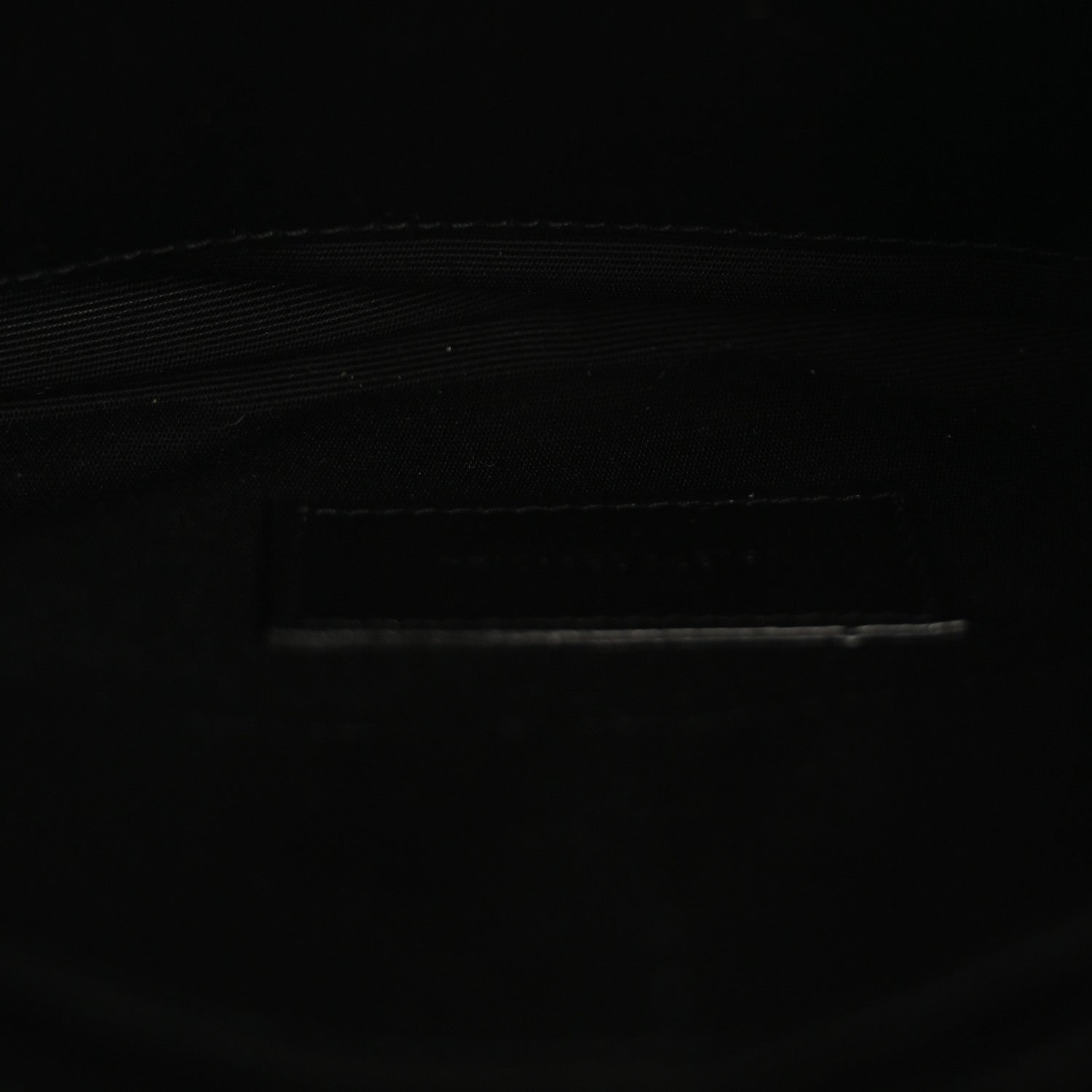 Saint Laurent Calfskin Matelasse Chevron Monogram A5 Wristlet Black 5 of 13