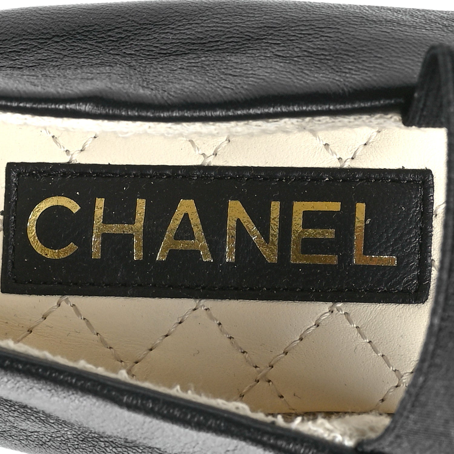 Chanel Lambskin Cap Toe CC Mary Jane Flats 40 Black 8 of 9