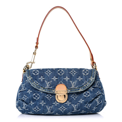Louis Vuitton Monogram Denim Mini Pleaty Blue 1 of 8
