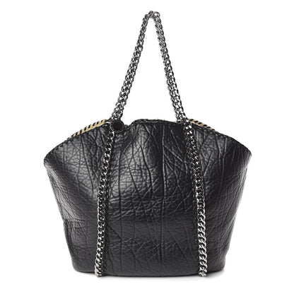 Stella McCartney Faux Shearling Chain Falabella Tote Black 1 of 9