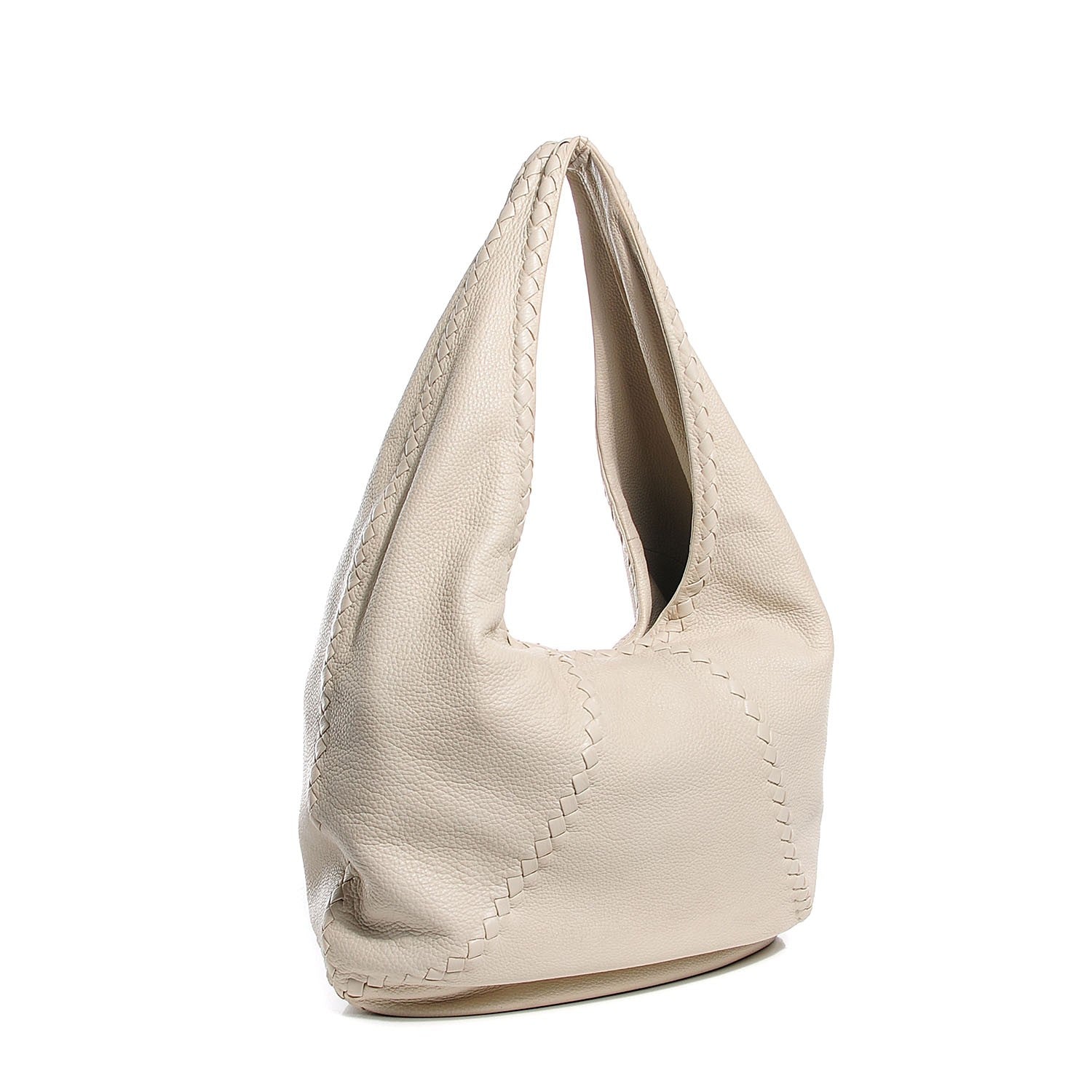 Bottega Veneta Cervo Deerskin Large Hobo Bianco White 3 of 6
