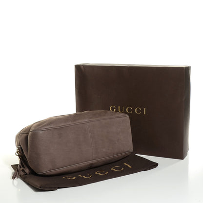 Gucci Vitello Range Medium Soho Bowler Grey Field 4 of 9