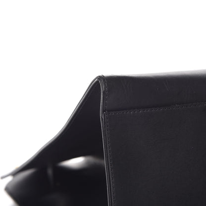 Mansur Gavriel Vegetable Tanned Calfskin Large Sun Bag Black Blue 9 of 10