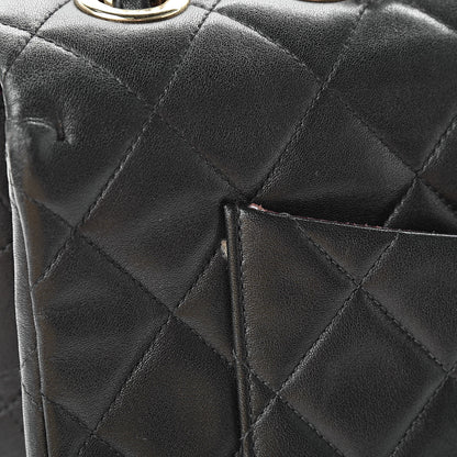 Chanel Lambskin Quilted XL Jumbo Single Flap Black 17 of 17