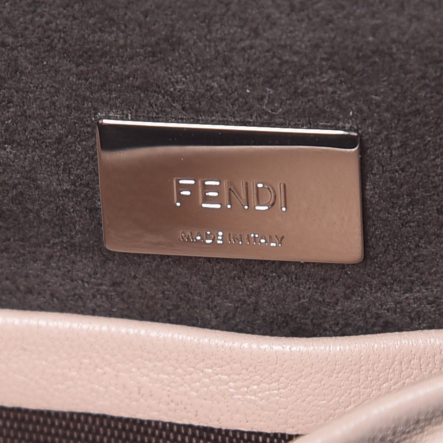 Shearling Shiny Nappa Micro Peekaboo Iconic Satchel Light Rose