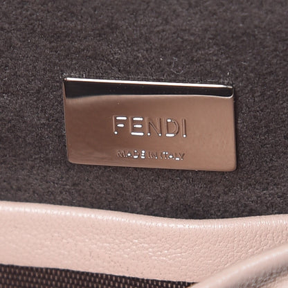 Fendi Shearling Shiny Nappa Micro Peekaboo Iconic Satchel Light Rose 5 of 8