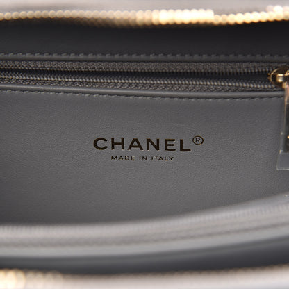 Chanel Caviar Quilted Medium CC Filigree Vanity Case Grey 6 of 11