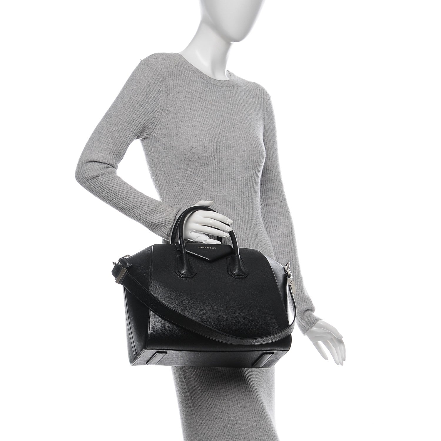 Givenchy Sugar Goatskin Medium Antigona Black 2 of 6