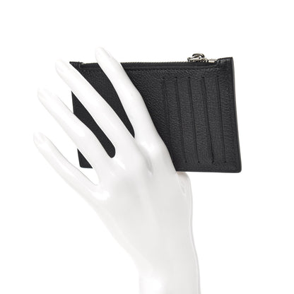 Valentino Garavani Pebbled Calfskin Card Holder Black 2 of 5