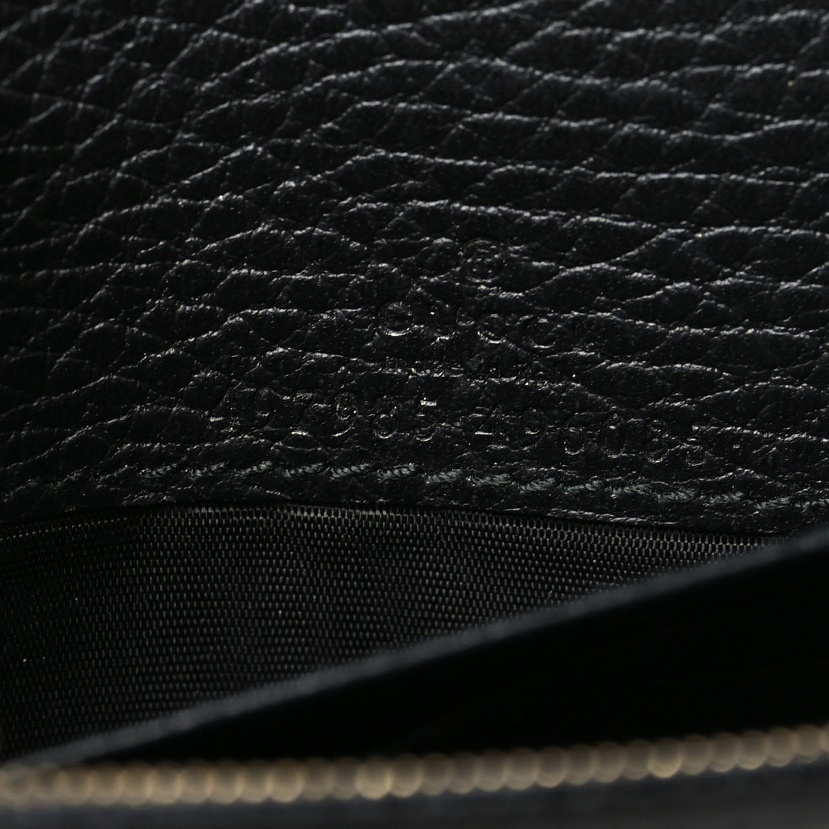 Gucci Calfskin Mini GG Marmont Chain Wallet Black 6 of 10