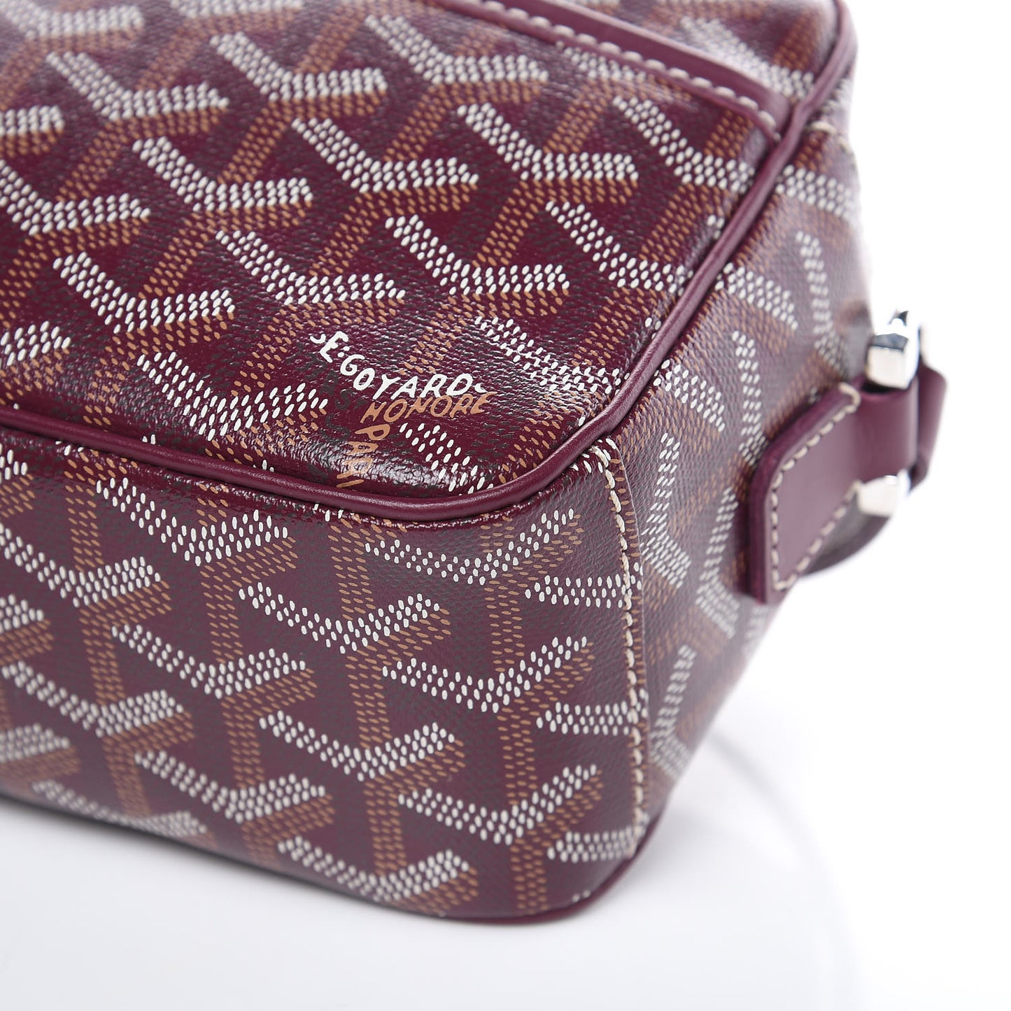 Goyardine Sac Cap Vert Burgundy