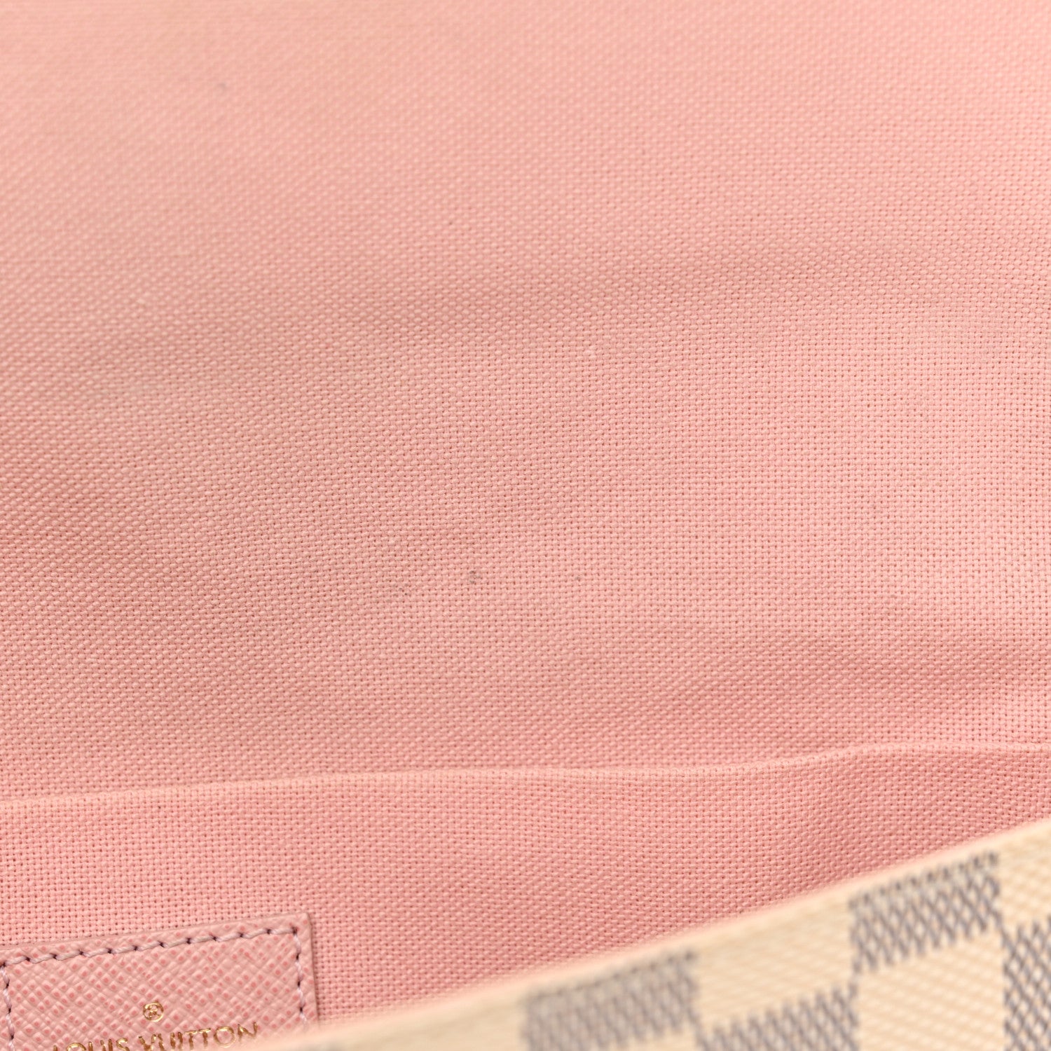 Louis Vuitton Damier Azur Pochette Felicie Chain Wallet Rose Ballerine 12 of 15