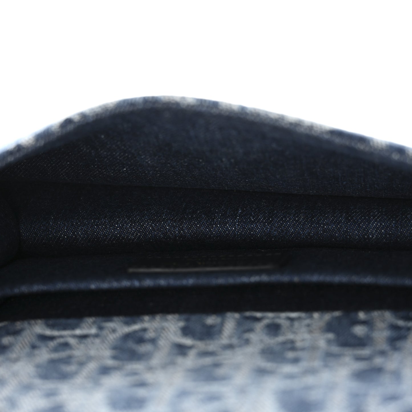 Denim Oblique 30 Montaigne East West Chain Flap Bag