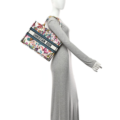 Christian Dior Canvas Embroidered Medium KJouy Fantastica Book Tote Multicolor 2 of 10