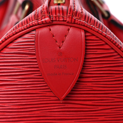 Louis Vuitton Epi Speedy 25 Castillan Red 6 of 9
