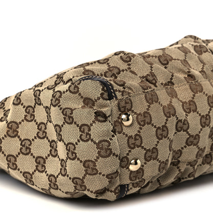 Gucci Monogram D Gold Tote Dark Brown 10 of 11