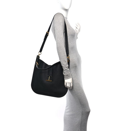 Tom Ford Calfskin Tara Hobo Black 2 of 9