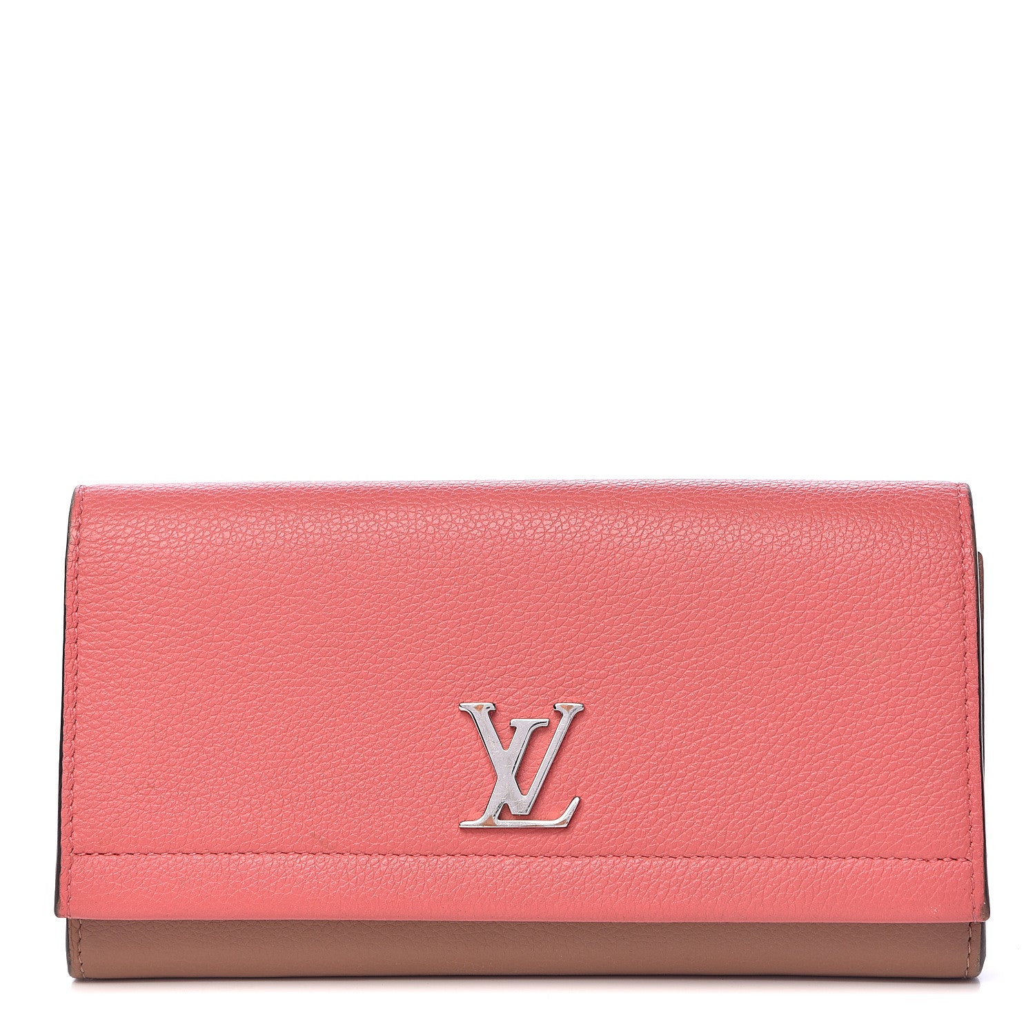 Louis Vuitton Calfskin Lockme II Wallet Blossom 1 of 8