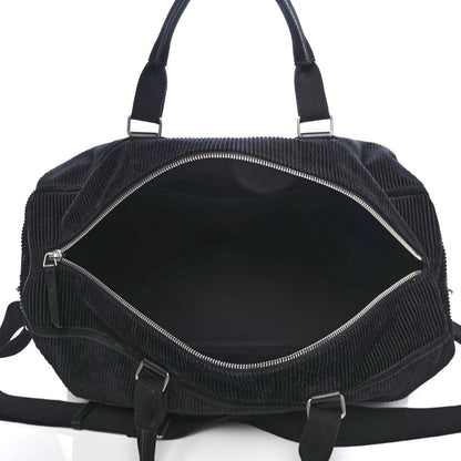 Saint Laurent Corduroy Andy Duffle Bag Black 4 of 4