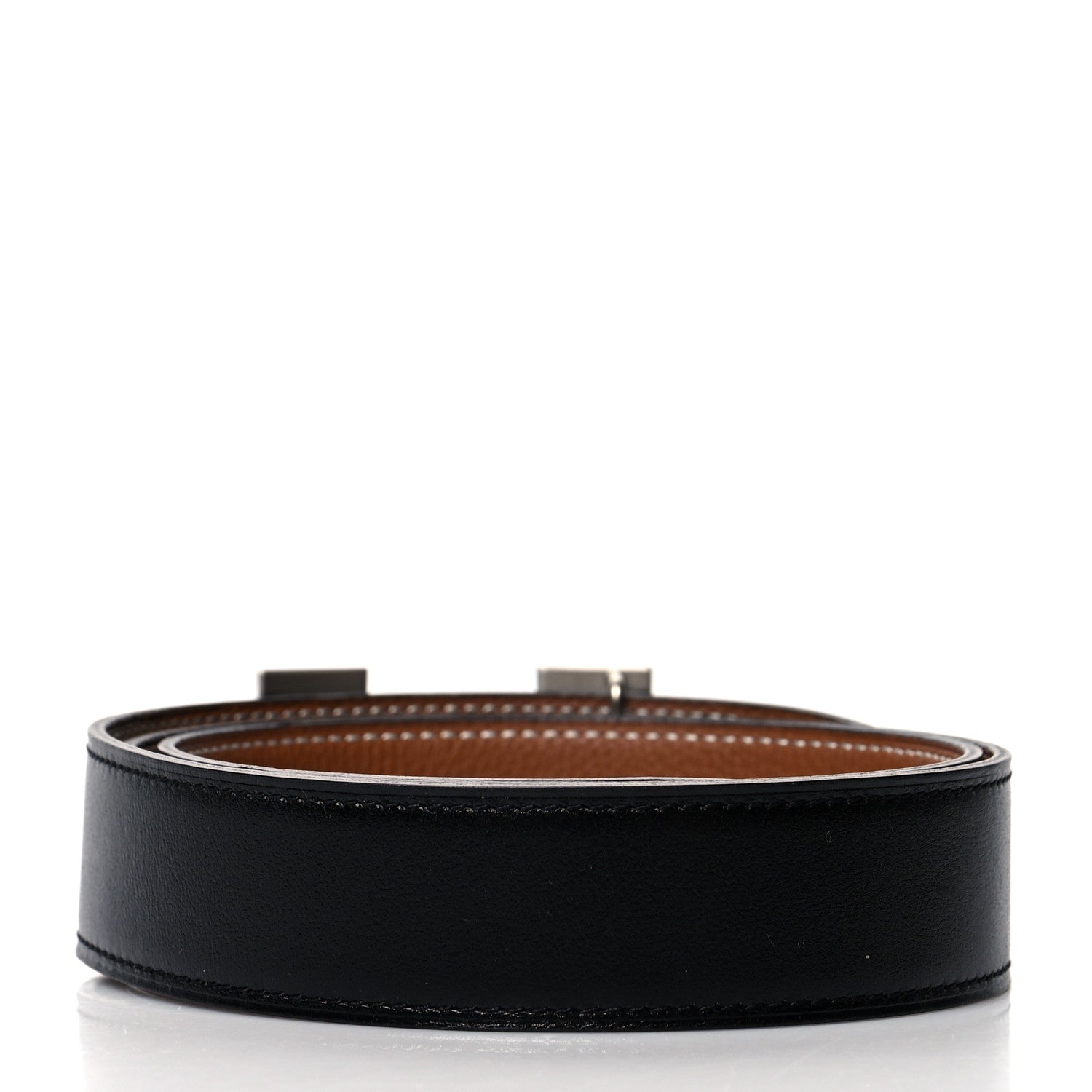 Hermes Box Togo 32mm Martelee H Belt 90 Black Gold 2 of 7