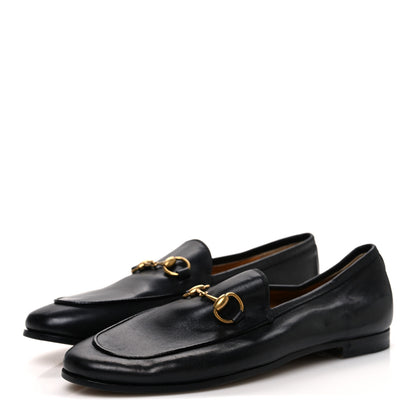Gucci Calfskin Womens Jordaan Loafers 36 Black 4 of 11
