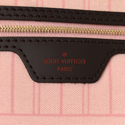 Louis Vuitton Damier Ebene Neo Neverfull MM Rose Ballerine 6 of 18