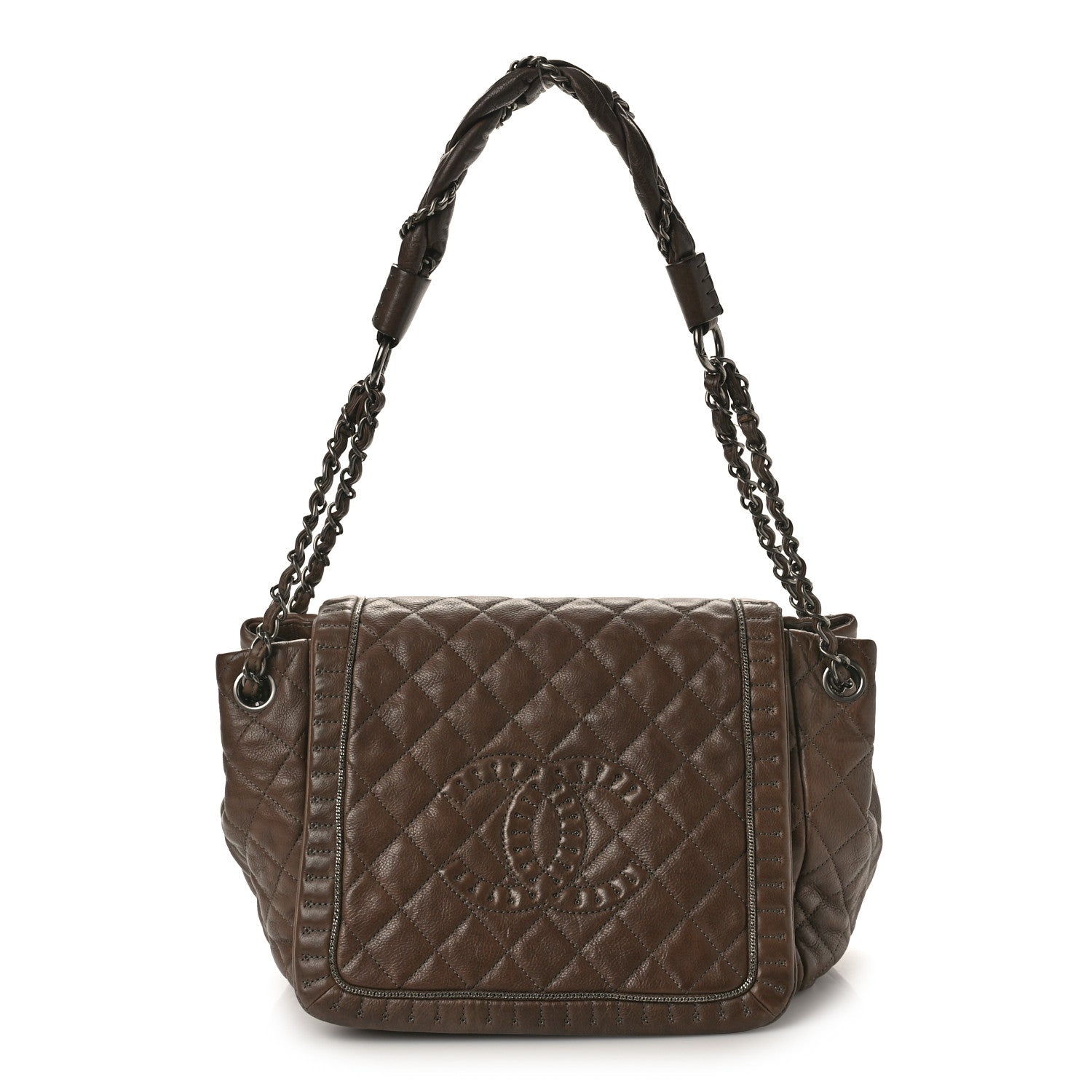 Chanel Calfskin Quilted Istanbul Accordion Flap Brown 1 of 12