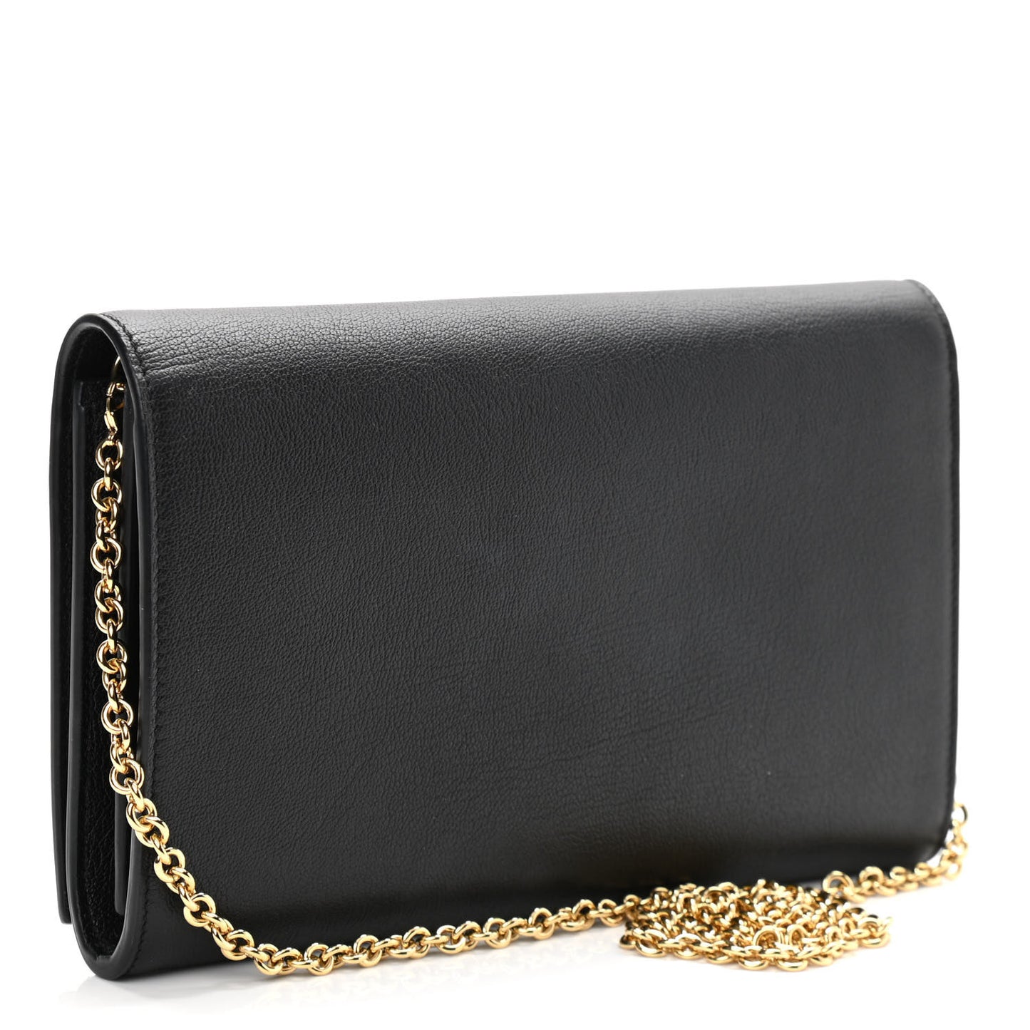 Calfskin Monogram Belle de Jour Chain Clutch Black