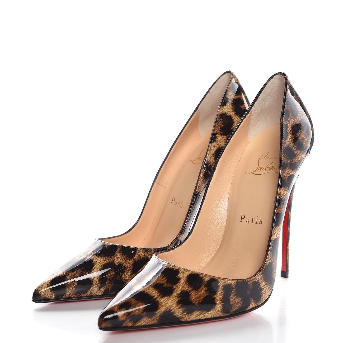Patent Leopardino So Kate 120 Pumps 37.5 Brown