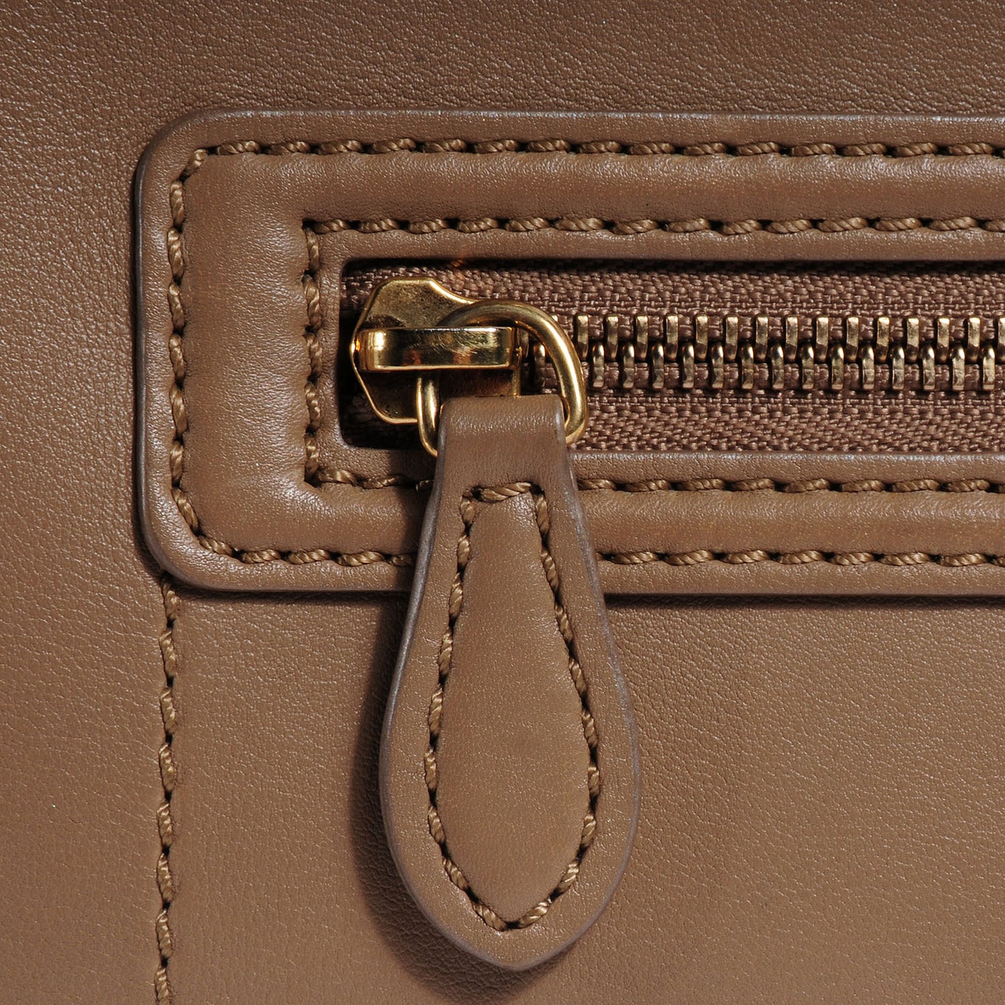 Smooth Calfskin Mini Luggage Camel