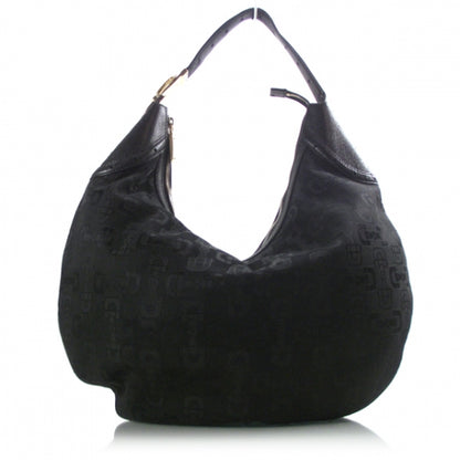 Gucci Canvas Horsebit Hobo Black 1 of 10