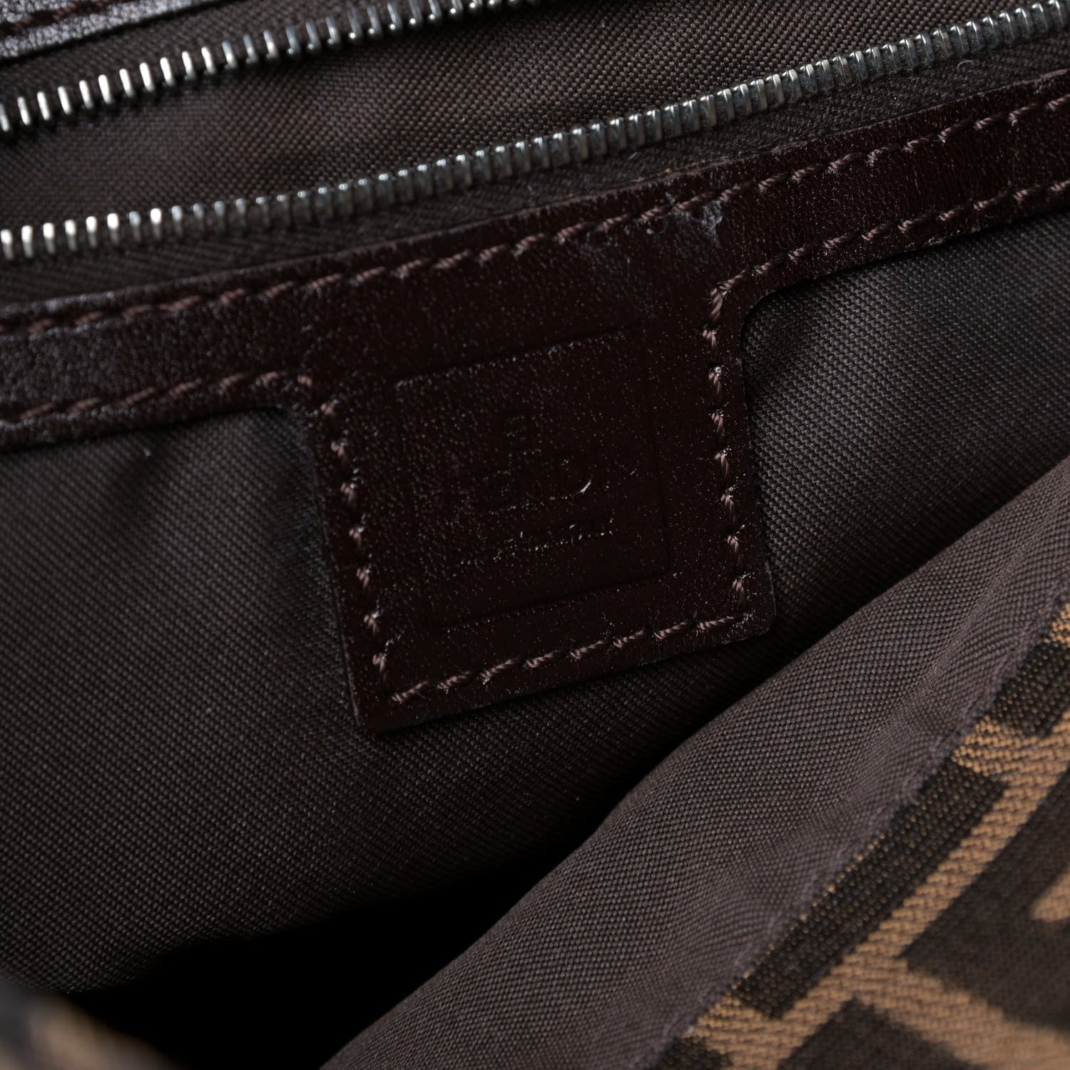 Fendi Zucca Shoulder Bag Brown 7 of 10