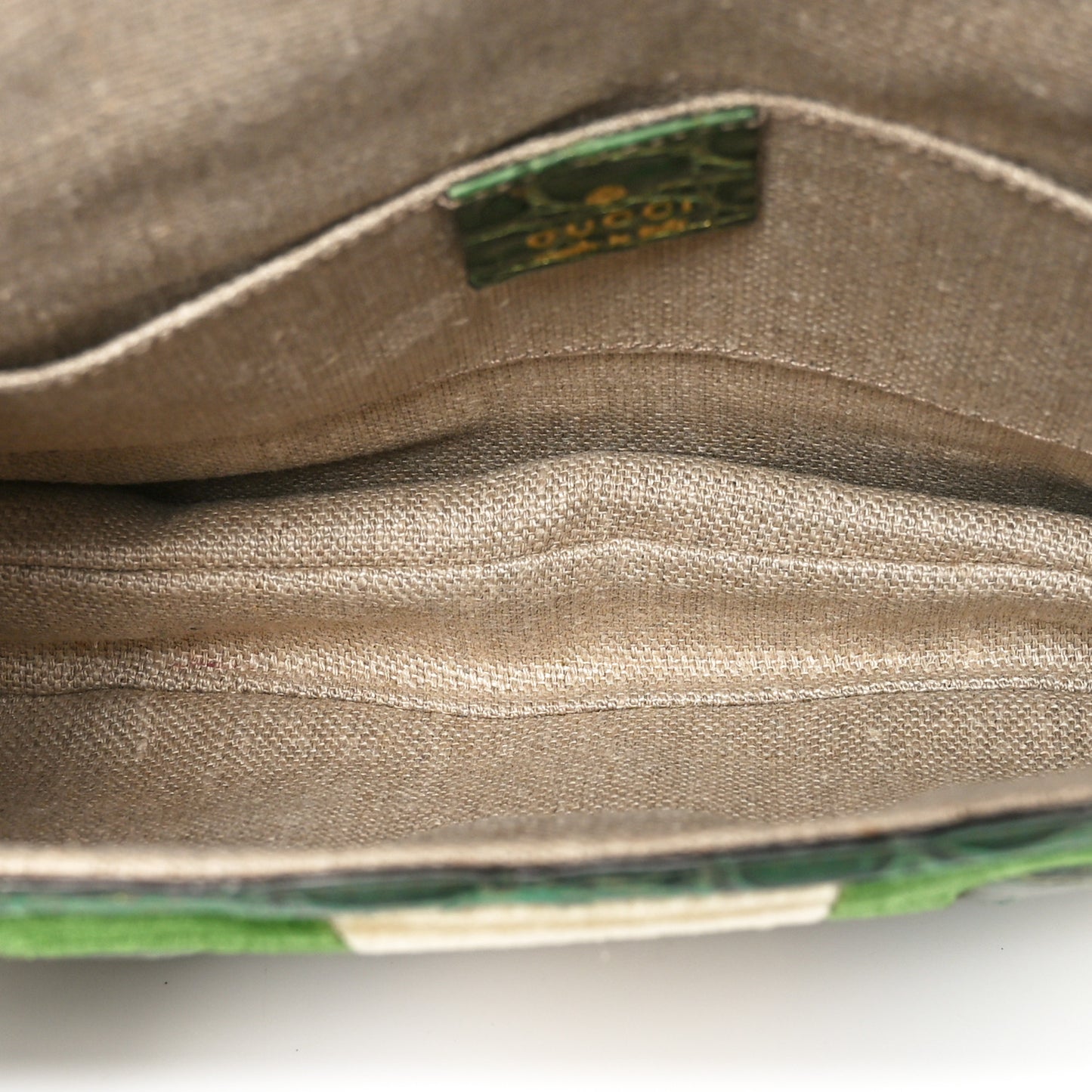 Velvet Monogram Crocodile Tom Ford Jeweled Dragon Shoulder Bag Green Beige