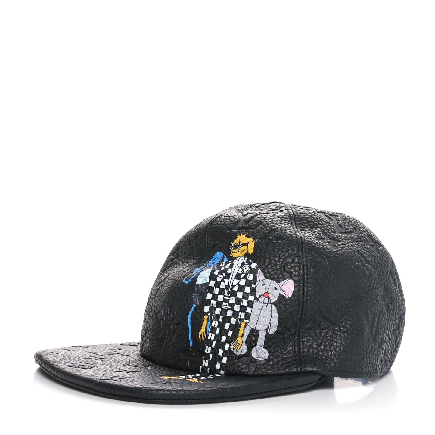 Taurillon Monogram Cartoon LV Friends Cap Black