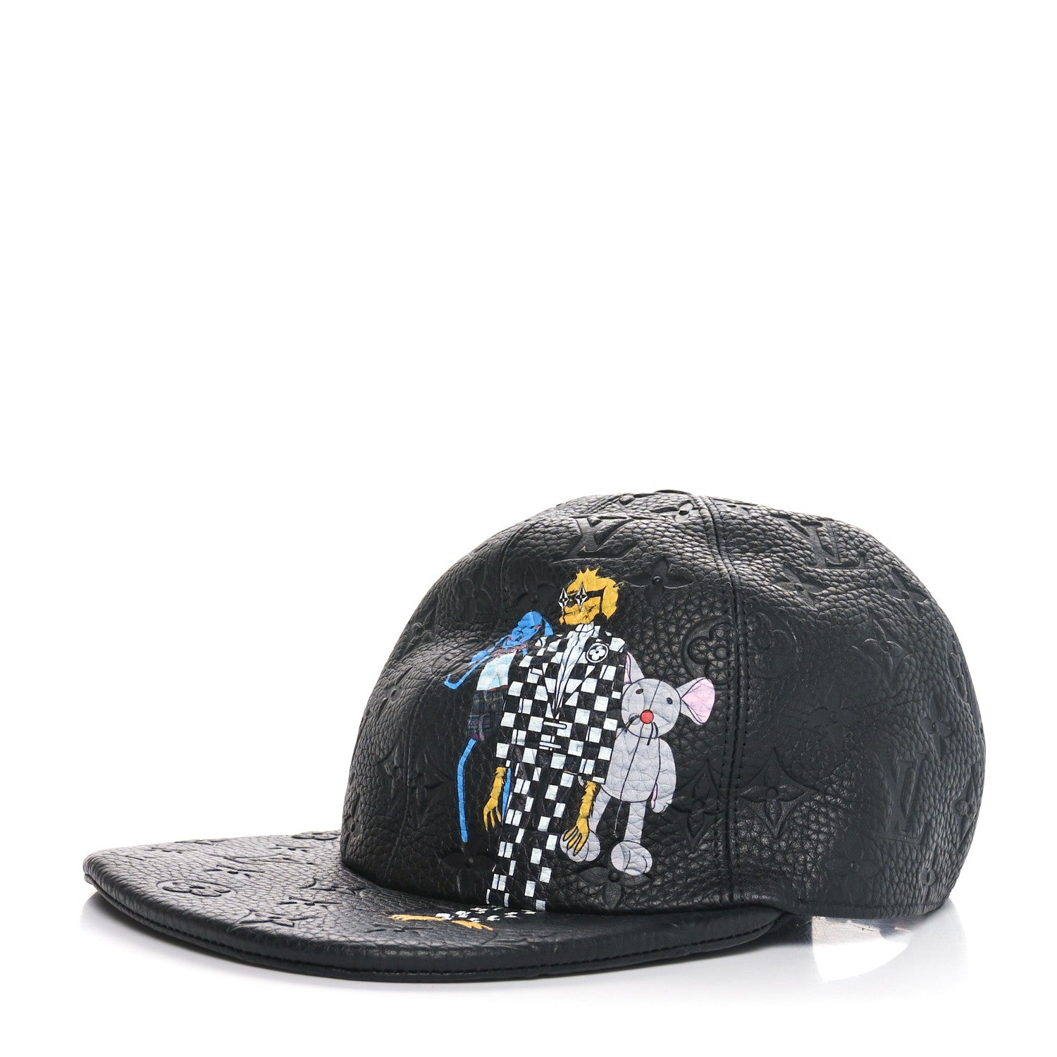 Louis Vuitton Taurillon Monogram Cartoon LV Friends Cap Black 1 of 9