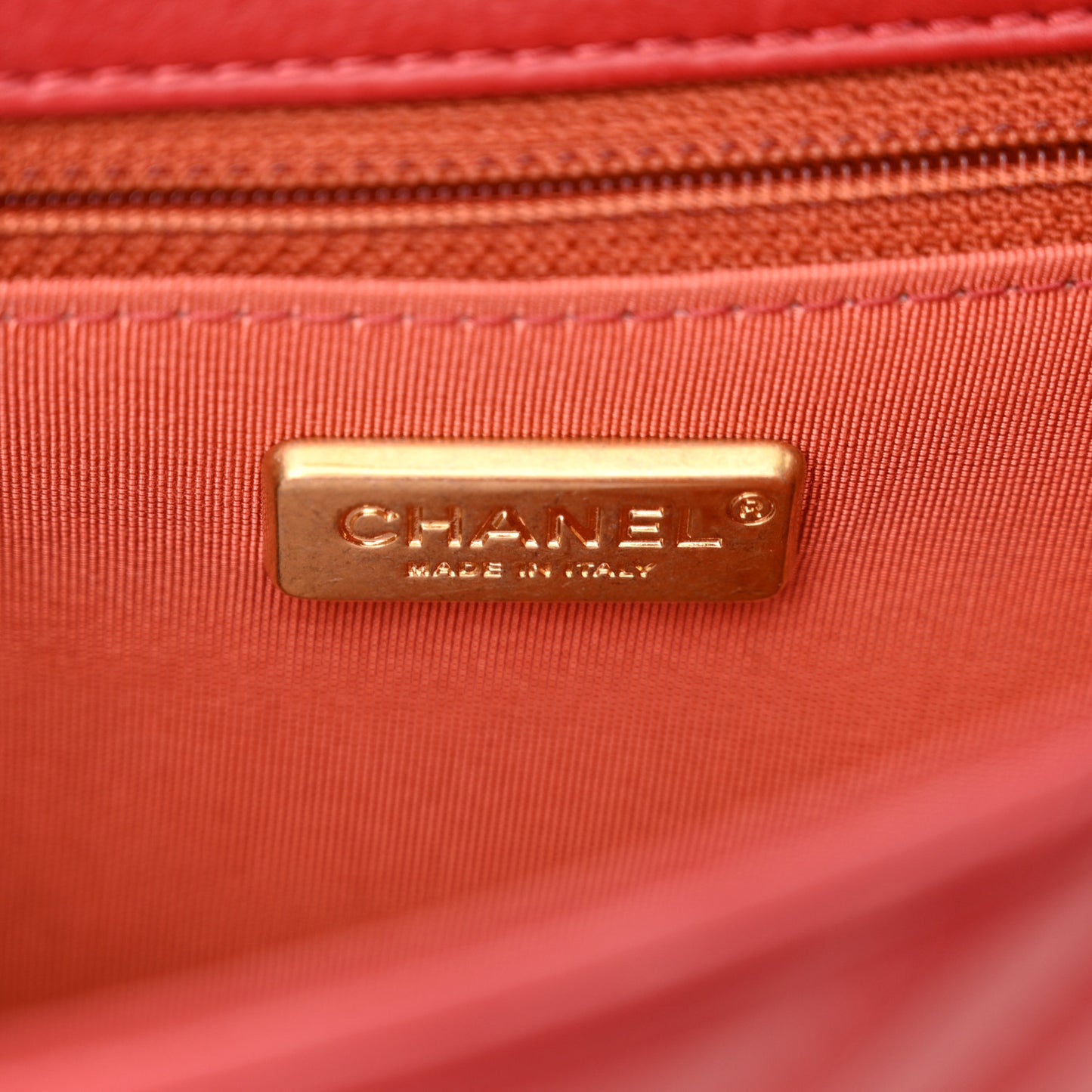 Calfskin Chevron Quilted Rock The Corner Flap Red