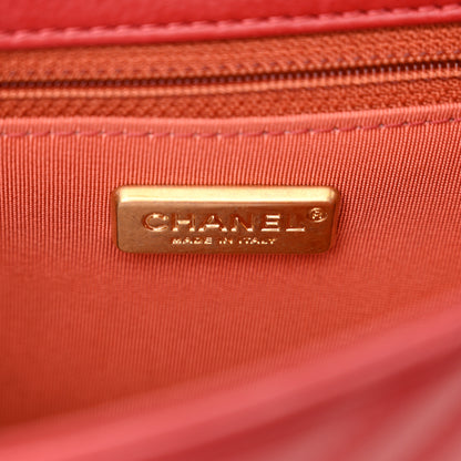 Chanel Calfskin Chevron Quilted Rock The Corner Flap Red 6 of 12