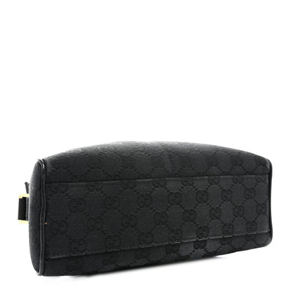 Gucci Canvas Half Moon Shoulder Pouch Black 4 of 9