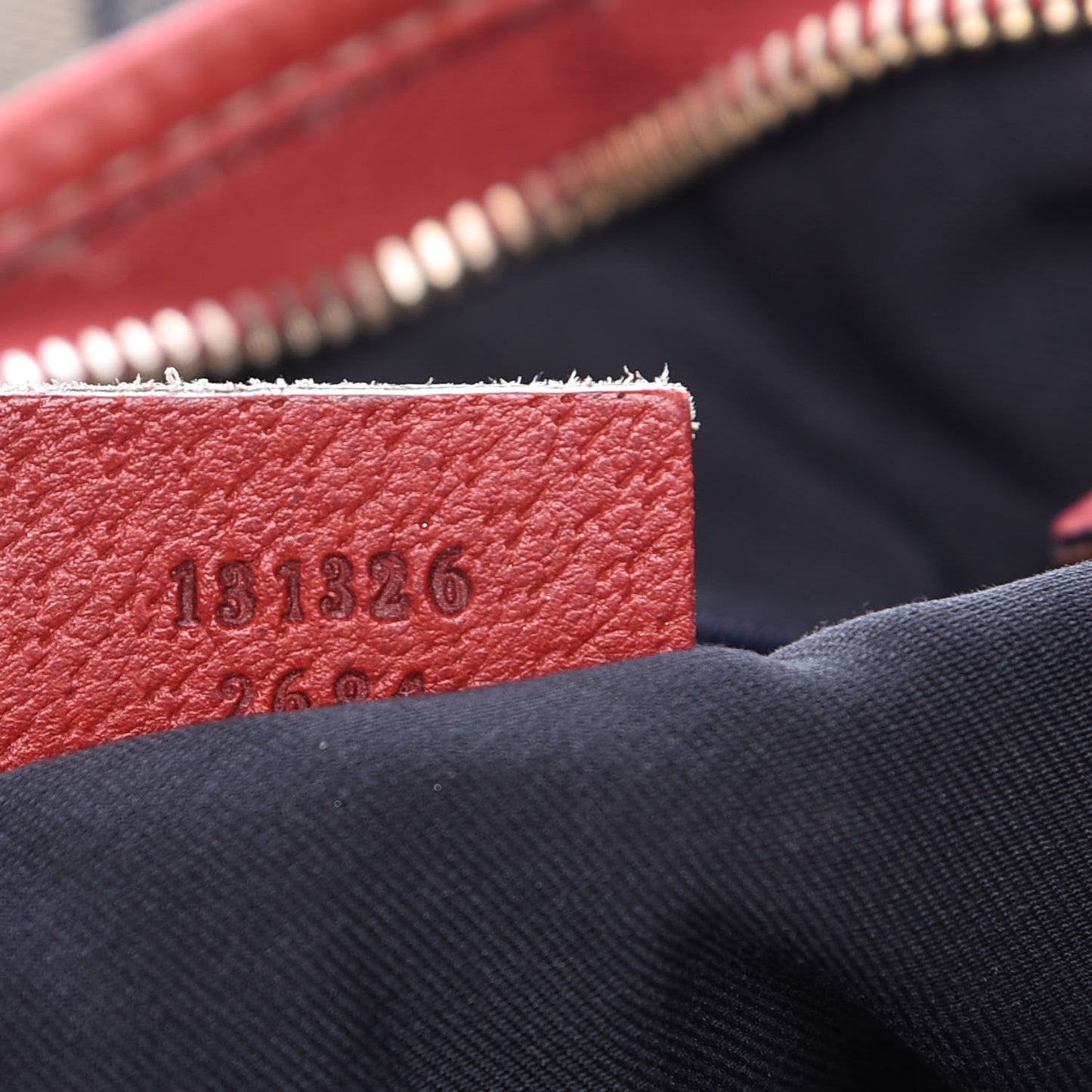 Monogram Abbey Messenger Bag Navy Red