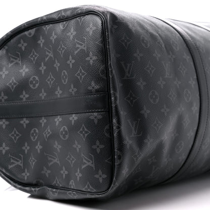Louis Vuitton Monogram Eclipse Keepall Bandouliere 55 7 of 9