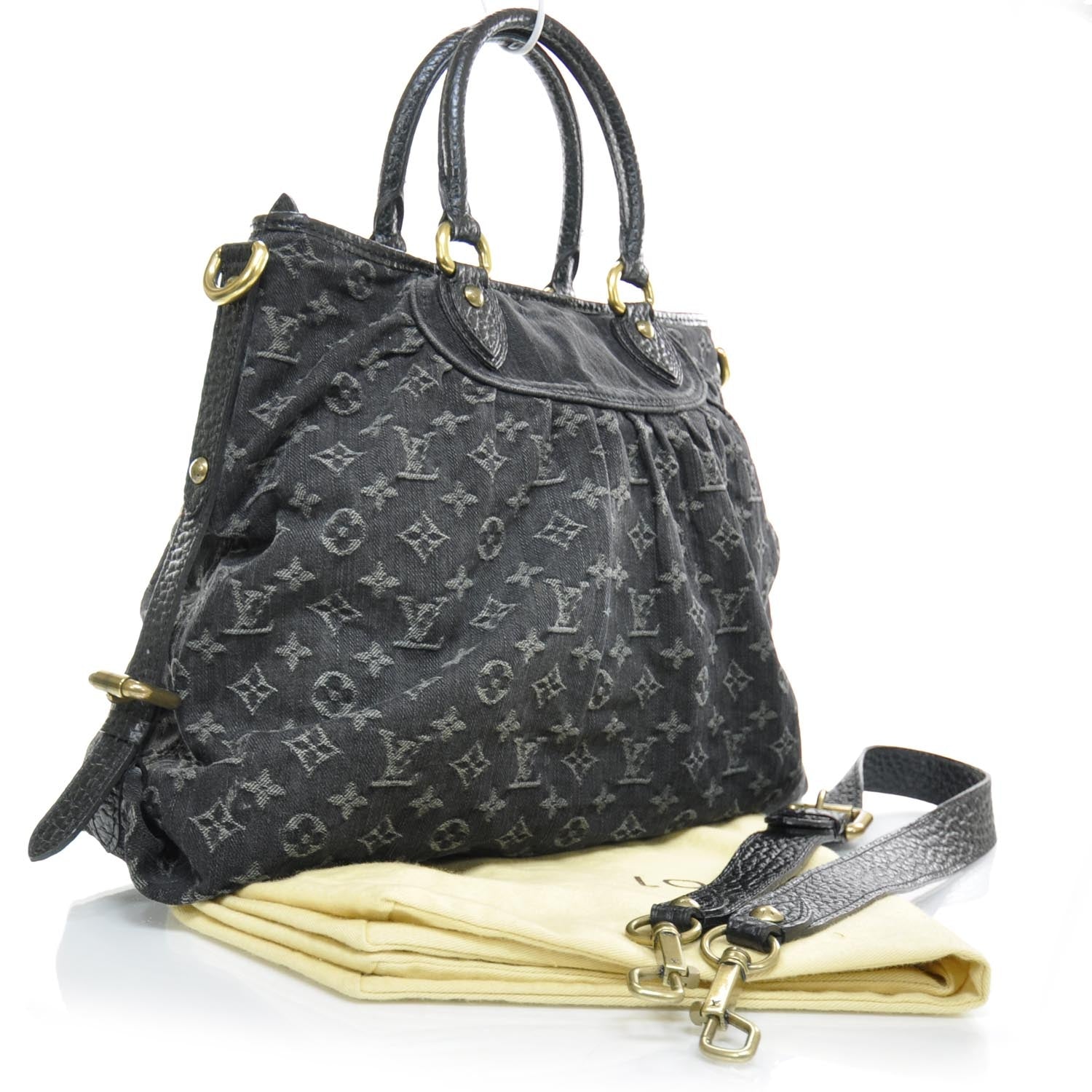 Louis Vuitton Denim Neo Cabby GM Black 2 of 8